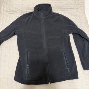 Lands' End Kids Black Fleece Jacket